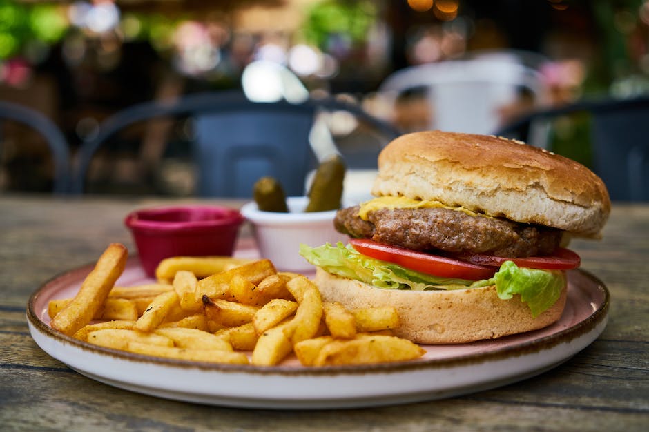 Kaloriengehalt eines Burgers